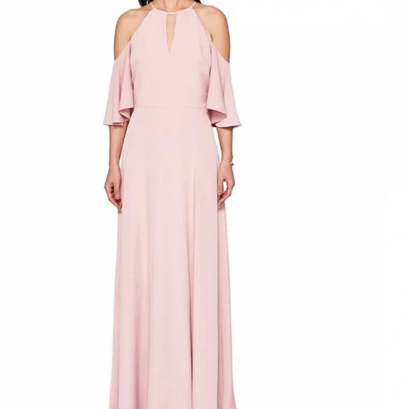 Ted Baker | Dresses | Ted Baker Dulciee Cold Shoulder Maxi Dusty Rose |  Poshmark